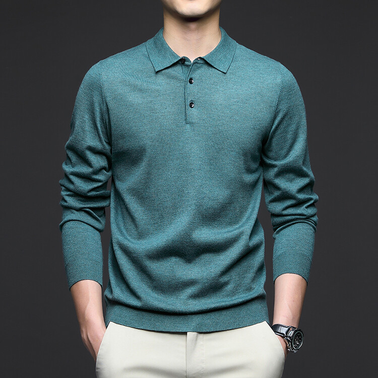 Män polo pullover tröja
