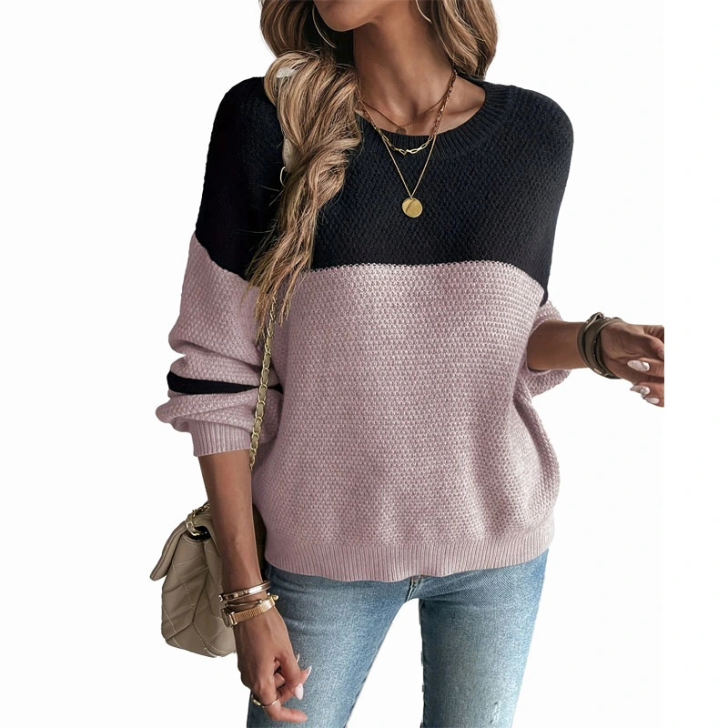 Kvinnor färg bock pullover tröja